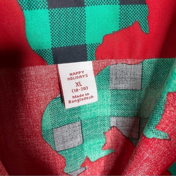 North Pole Moose Christmas button down shirt size XL - Picture 5 of 8